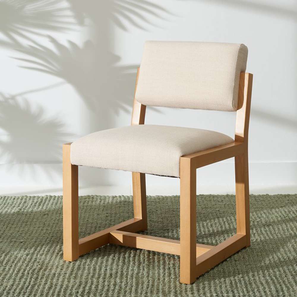 Safavieh - Galileo Linen Dining Chair - Beige - KNT4113C veiw 3
