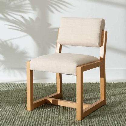 Safavieh - Galileo Linen Dining Chair - Beige - KNT4113C veiw 3