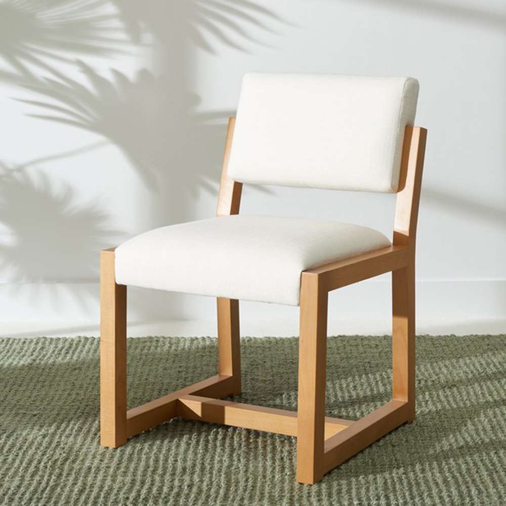 Safavieh - Galileo Linen Dining Chair - Ivory - KNT4113B veiw 3