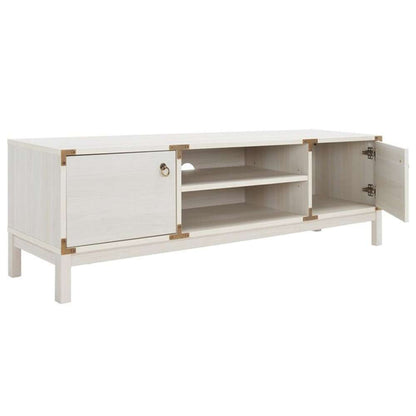 Safavieh - Galio 2Door 2Shelf Media Stand - White - Gold - MED9612C veiw 3