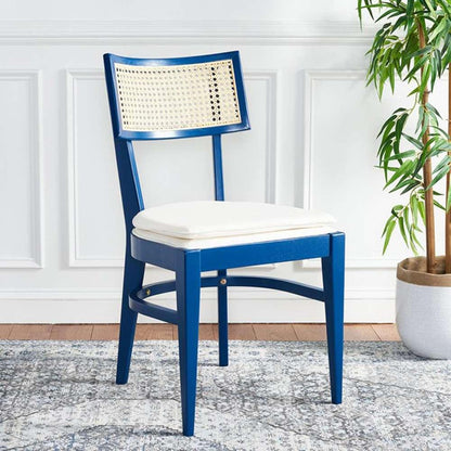 Safavieh - Galway Cane Dining Chair - Navy - Natural - DCH1007E veiw 2