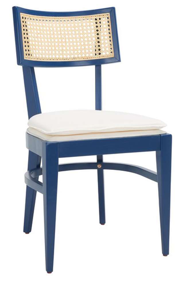Safavieh - Galway Cane Dining Chair - Navy - Natural - DCH1007E veiw 3