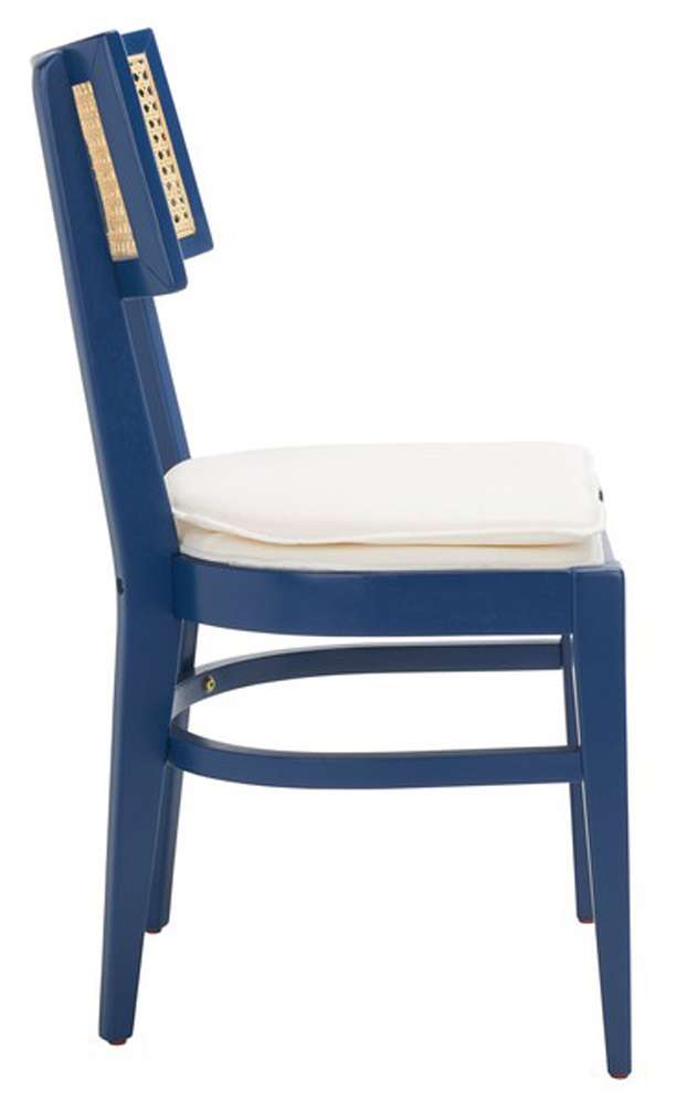Safavieh - Galway Cane Dining Chair - Navy - Natural - DCH1007E veiw 4