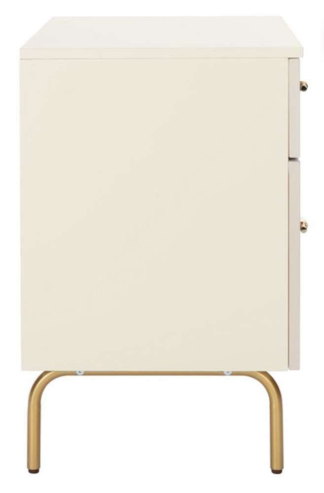 Safavieh - Genevieve 2 Drawer Nightstand - Cream - White Washed - NST5002E veiw 3
