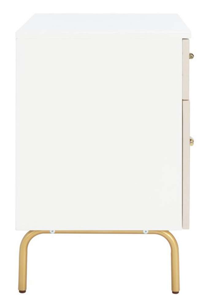 Safavieh - Genevieve 2 Drawer Nightstand - White - White Washed - NST5002D veiw 3