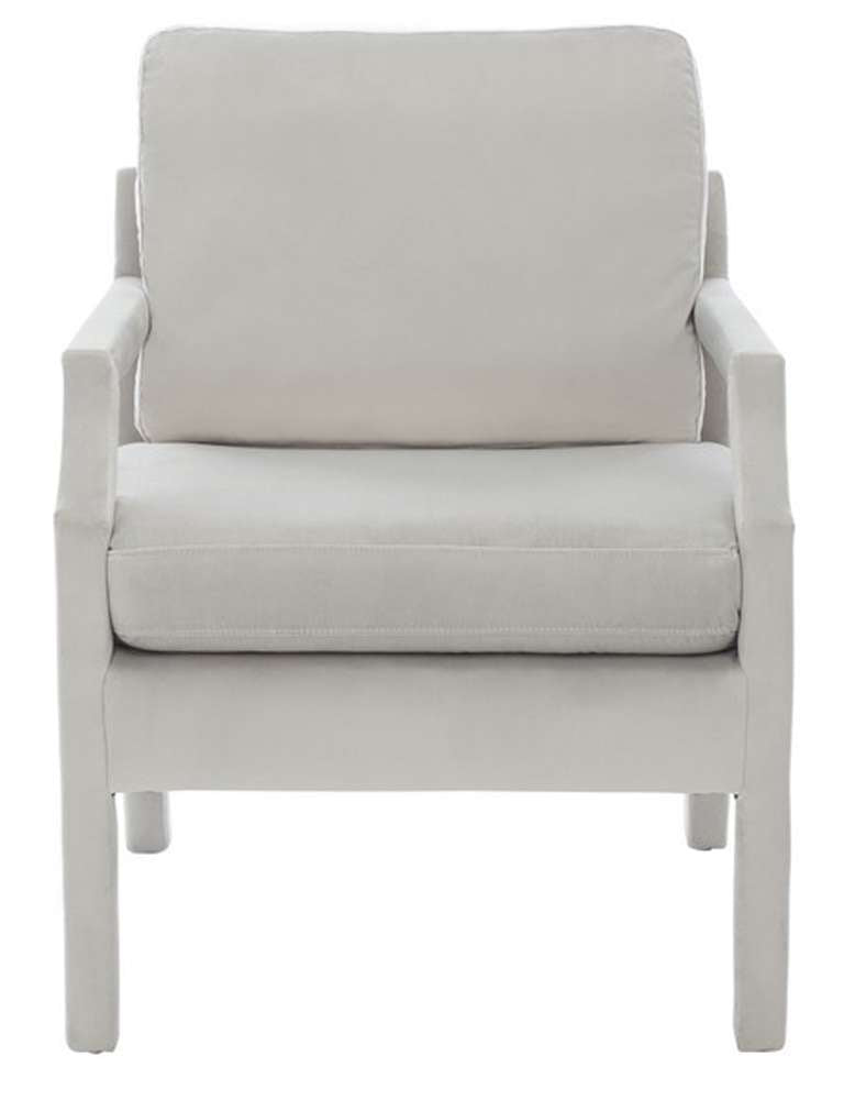 Safavieh - Genoa Upholstered Arm Chair - Light Grey - ACH4510B veiw 1
