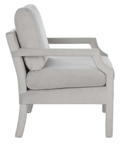 Safavieh - Genoa Upholstered Arm Chair - Light Grey - ACH4510B veiw 4