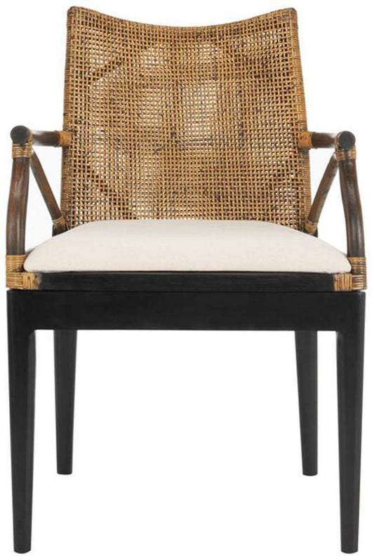 Safavieh - Gianni Arm Chair - Brown - Black - SEA4011A veiw 1