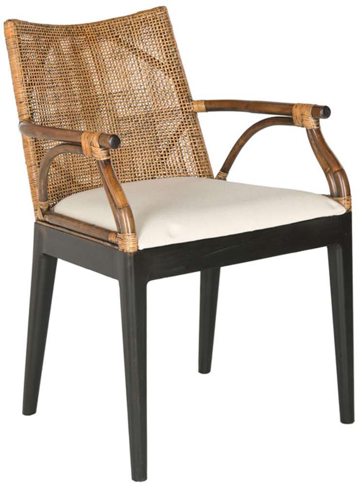 Safavieh - Gianni Arm Chair - Brown - Black - SEA4011A veiw 3