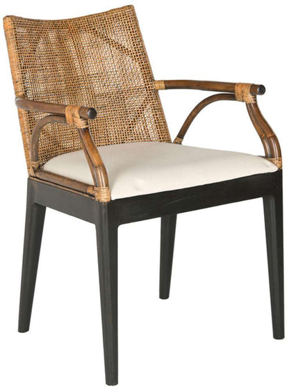 Safavieh - Gianni Arm Chair - Brown - Black - SEA4011A veiw 3