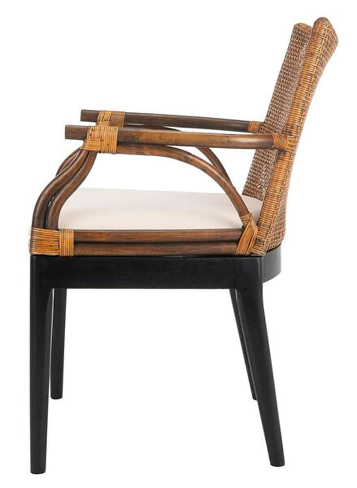 Safavieh - Gianni Arm Chair - Brown - Black - SEA4011A veiw 4