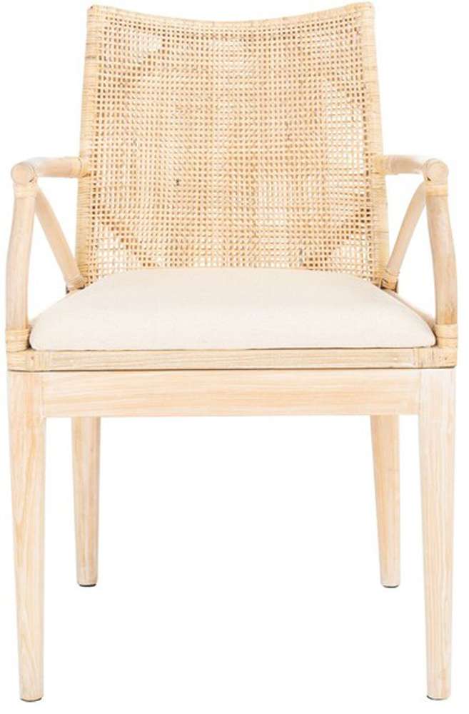 Safavieh - Gianni Arm Chair - Natural - White Washed - SEA4011B veiw 1