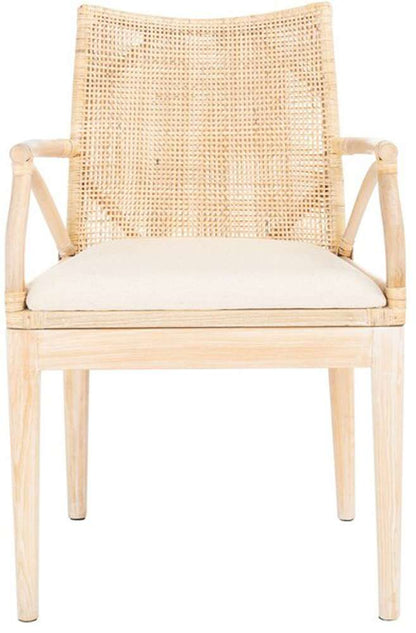Safavieh - Gianni Arm Chair - Natural - White Washed - SEA4011B veiw 1