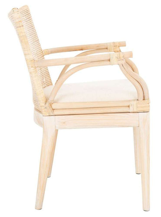 Safavieh - Gianni Arm Chair - Natural - White Washed - SEA4011B veiw 2