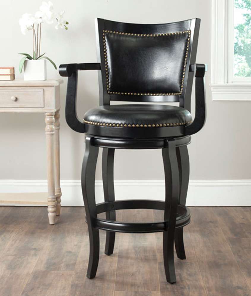 Safavieh - Gitano Barstool - Black - FOX7009C veiw 2