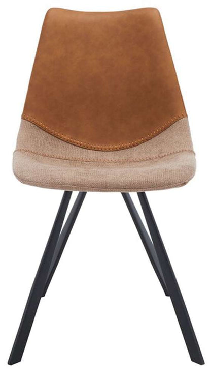 Safavieh - Greer Dining Chair - Cognac - Black  (Set of 2) - DCH3008A-SET2 veiw 1