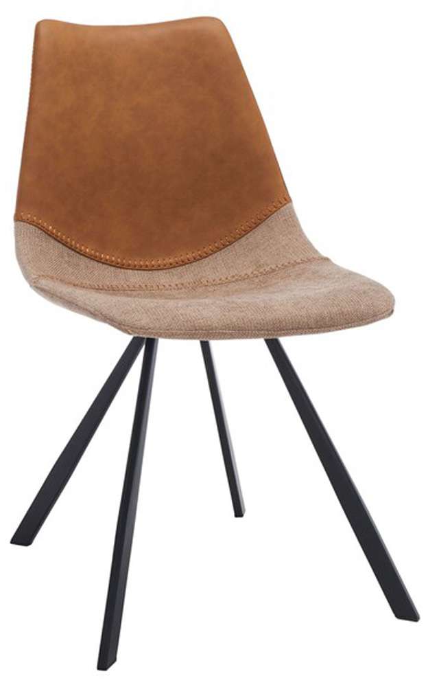 Safavieh - Greer Dining Chair - Cognac - Black  (Set of 2) - DCH3008A-SET2 veiw 2