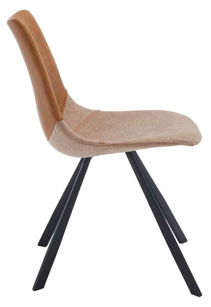 Safavieh - Greer Dining Chair - Cognac - Black  (Set of 2) - DCH3008A-SET2 veiw 3