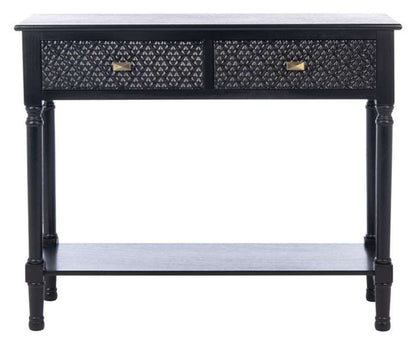 Safavieh - Halton 2Drw Console Table - Black - CNS5718B veiw 1