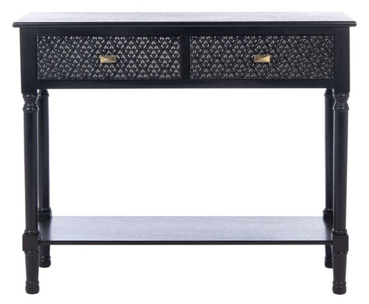 Safavieh - Halton 2Drw Console Table - Black - CNS5718B veiw 1