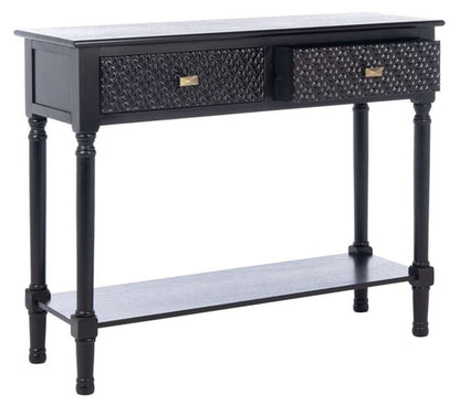 Safavieh - Halton 2Drw Console Table - Black - CNS5718B veiw 3