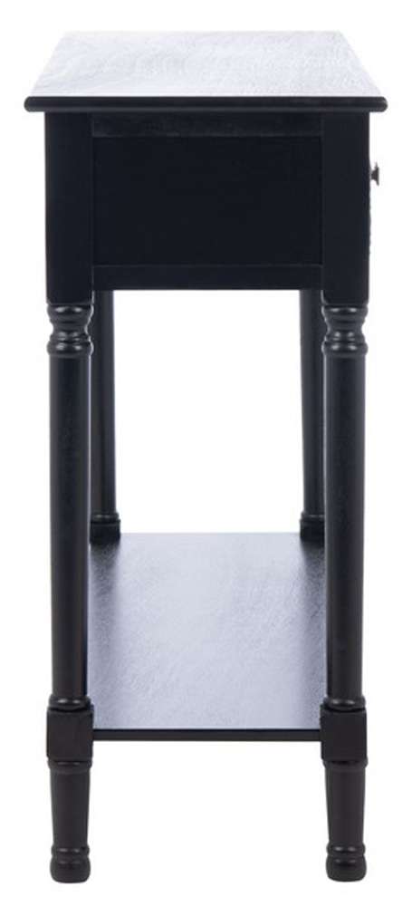 Safavieh - Halton 2Drw Console Table - Black - CNS5718B veiw 4