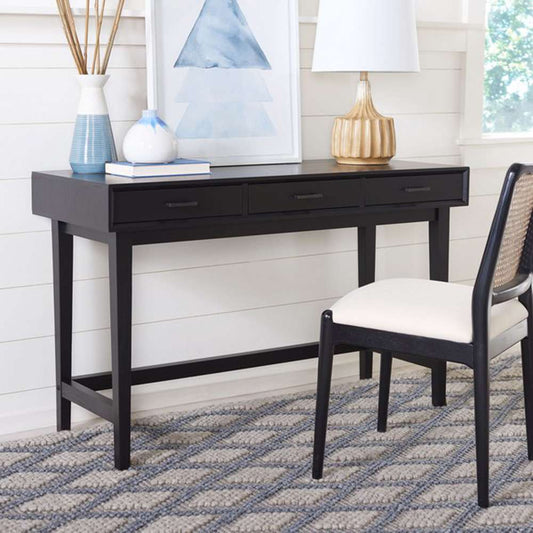 Safavieh - Hawthorn 3 Drawer Desk - Black - DSK5709D veiw 2
