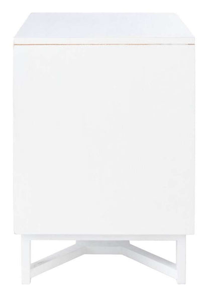 Safavieh - Hedwig 2 Drawer Nightstand - White - Natural - NST4007B veiw 3