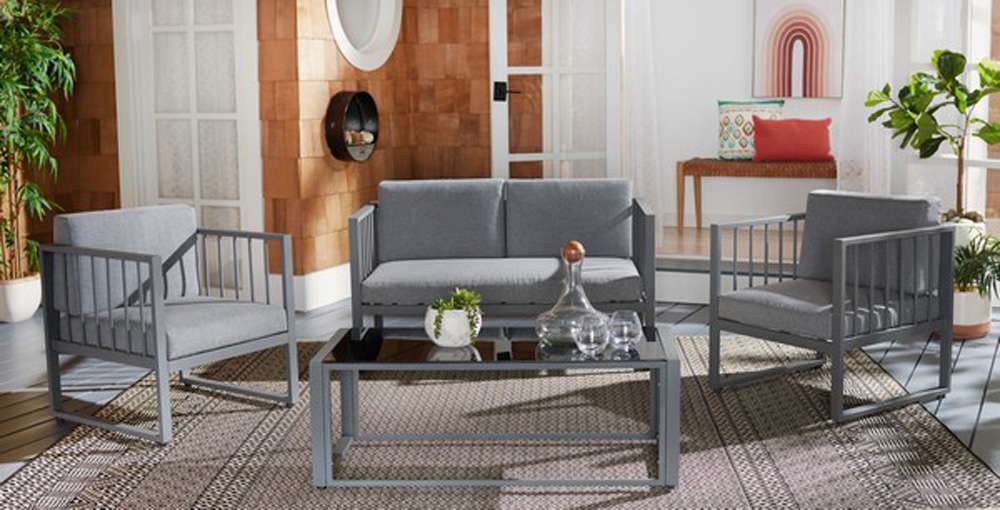 Safavieh - Holyoke 4 Pc Living Set - Grey - Grey - PAT7726A veiw 2