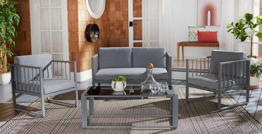 Safavieh - Holyoke 4 Pc Living Set - Grey - Grey - PAT7726A veiw 2