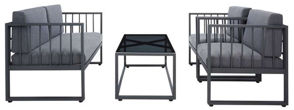 Safavieh - Holyoke 4 Pc Living Set - Grey - Grey - PAT7726A veiw 3