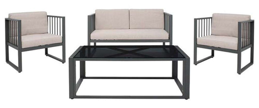 Safavieh - Holyoke 4 Pc Living Set - Grey - Light Grey - PAT7726B veiw 1