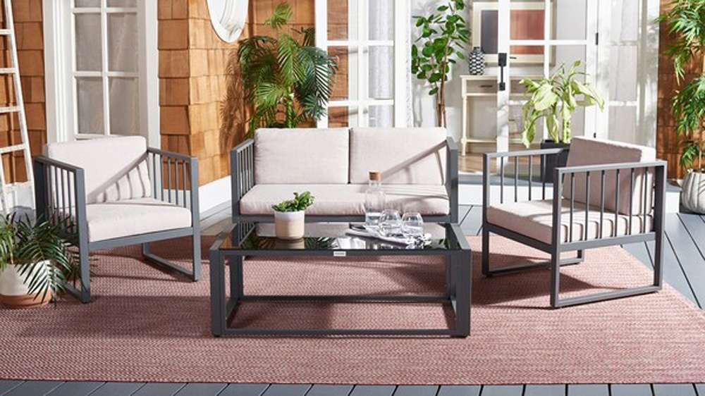 Safavieh - Holyoke 4 Pc Living Set - Grey - Light Grey - PAT7726B veiw 2