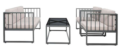 Safavieh - Holyoke 4 Pc Living Set - Grey - Light Grey - PAT7726B veiw 3