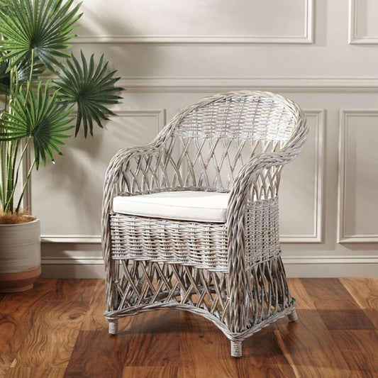 Safavieh - Inez Club Chair - White Washed - SEA7000B veiw 2