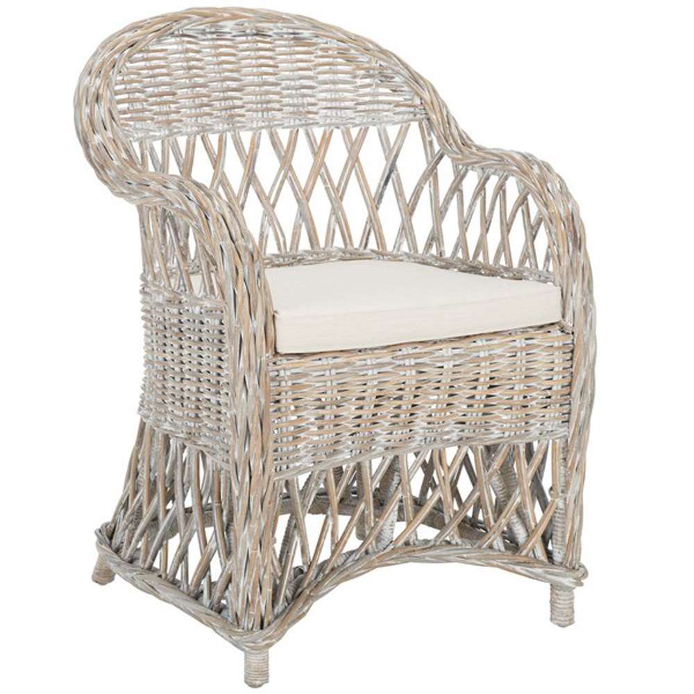 Safavieh - Inez Club Chair - White Washed - SEA7000B veiw 3
