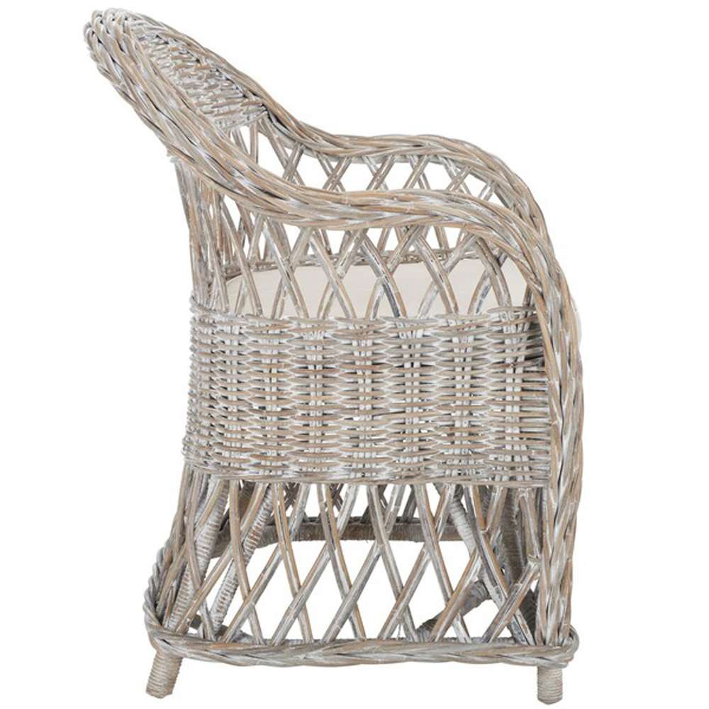 Safavieh - Inez Club Chair - White Washed - SEA7000B veiw 4