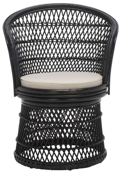 Safavieh - Iola Swivel Accnt Chair W/Cush - Black - White - SEA7043B veiw 1
