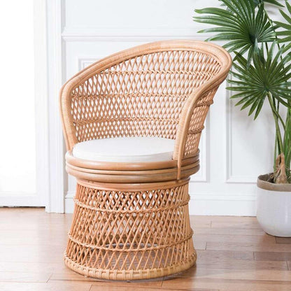 Safavieh - Iola Swivel Accnt Chair W/Cush - Natural - White - SEA7043A veiw 2