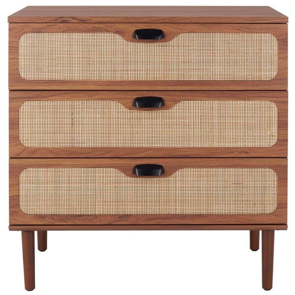 Safavieh - Irelia 3 Drawer Chest - Walnut - Natural - CHS9602A veiw 1