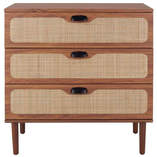 Safavieh - Irelia 3 Drawer Chest - Walnut - Natural - CHS9602A veiw 1