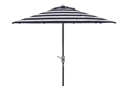 Safavieh - Iris Fashion Line 9Ft Umbrella - Navy - White - PAT8004F veiw 1