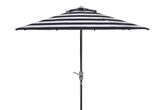 Safavieh - Iris Fashion Line 9Ft Umbrella - Navy - White - PAT8004F veiw 1