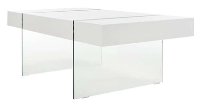 Safavieh - Jacob Coffee Table - White - Glass - COF7001A veiw 1
