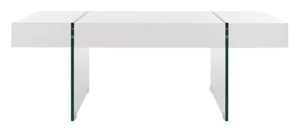 Safavieh - Jacob Coffee Table - White - Glass - COF7001A veiw 2