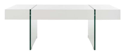 Safavieh - Jacob Coffee Table - White - Glass - COF7001A veiw 2