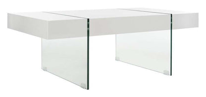 Safavieh - Jacob Coffee Table - White - Glass - COF7001A veiw 4