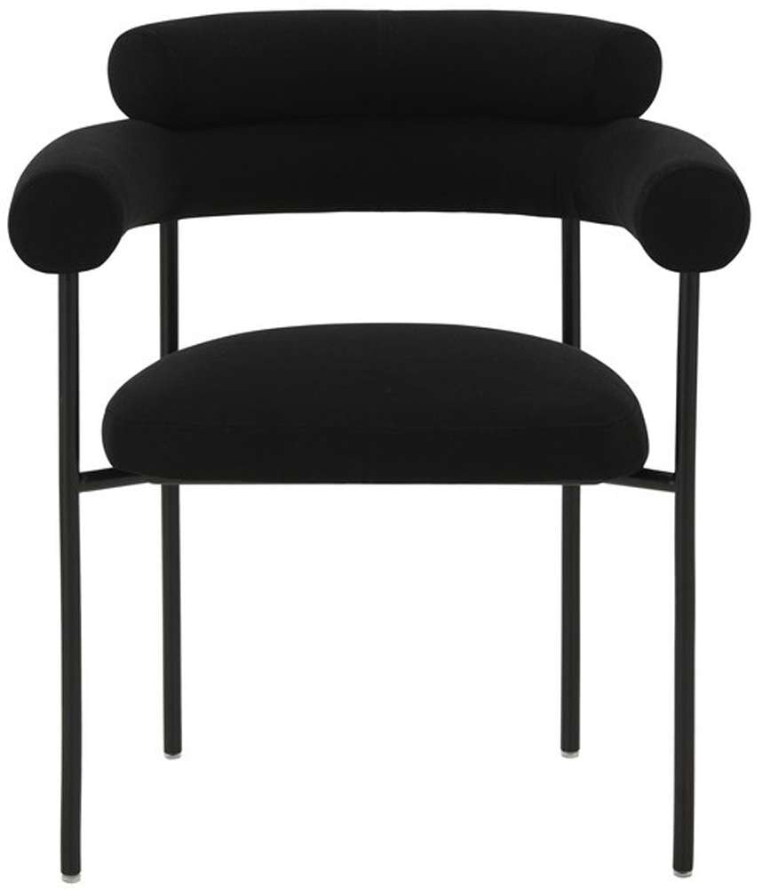 Safavieh - Jaslene Curved Back Dining Chair - Black - Black - SFV4791B veiw 1