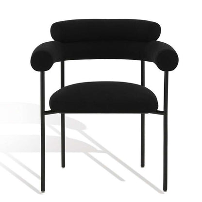 Safavieh - Jaslene Curved Back Dining Chair - Black - Black - SFV4791B veiw 2