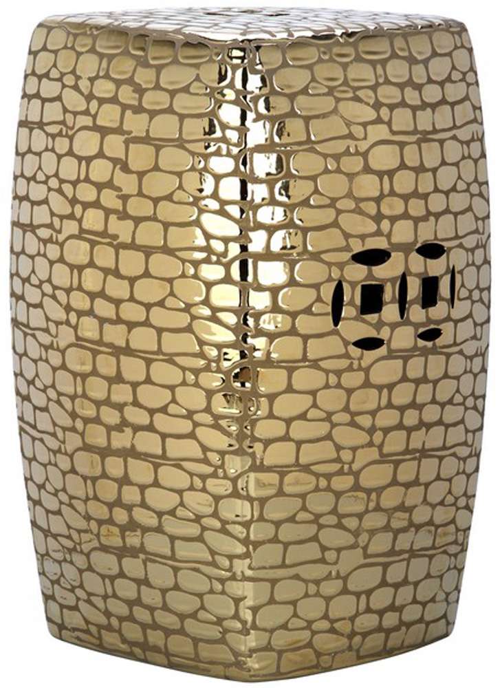 Safavieh - Jasmine Garden Stool - Gold - ACS4544A veiw 1
